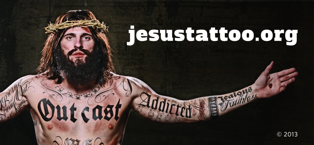 Christian Billboard Campaign Portrays Jesus As Tattoo Artist . News