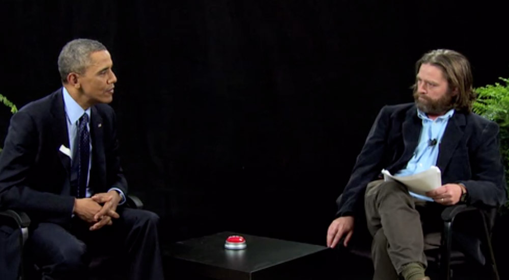 President Barack Obama and Zach Galifianakis Slam Each Other With