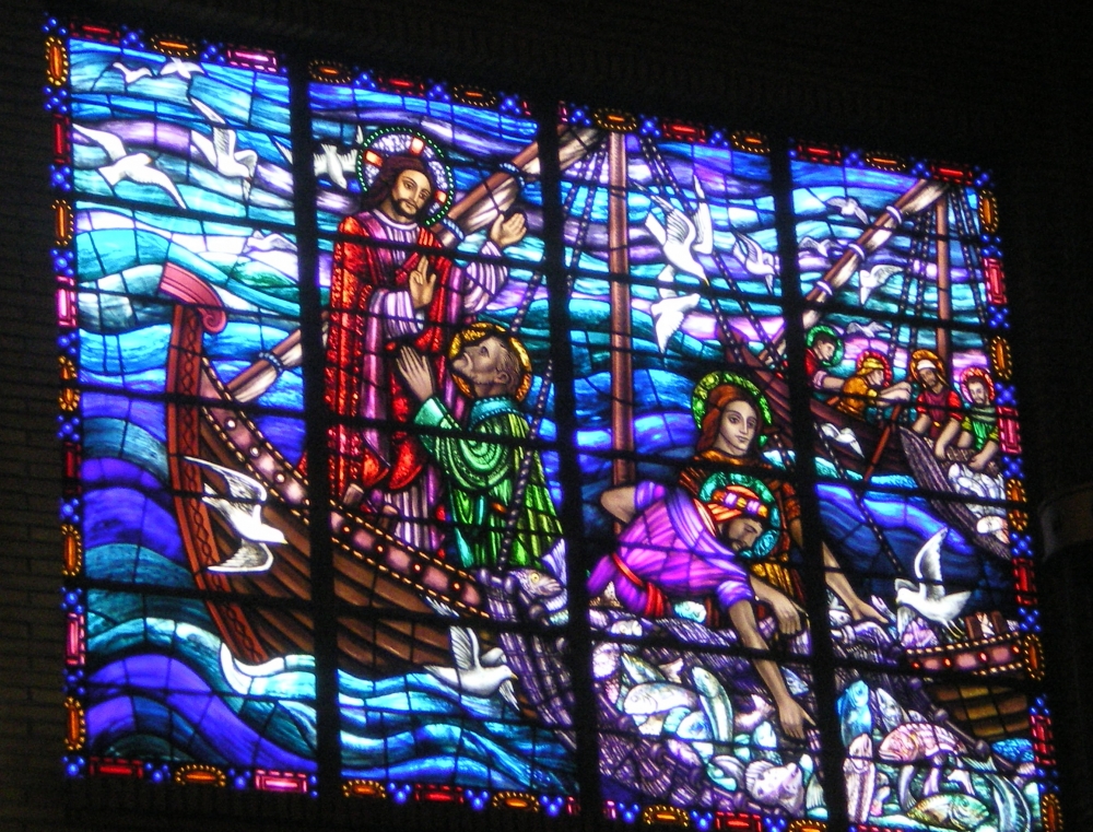 stained glass windows in churches