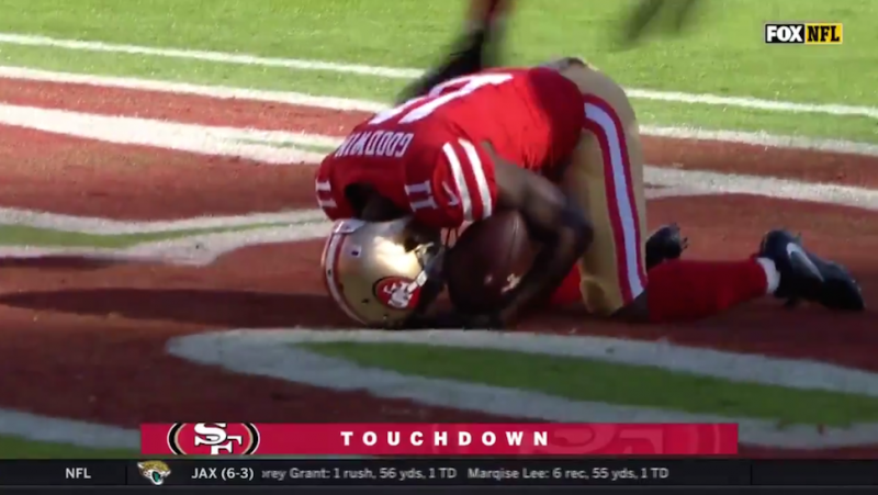 49ers' Marquise Goodwin reveals reason he was so emotional after scoring TD