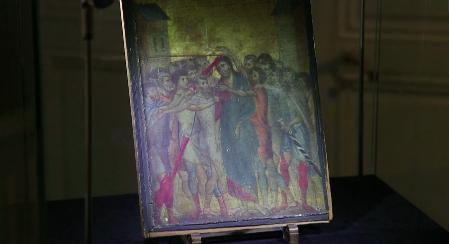 13th century painting Christ Mocked discovered in woman s home