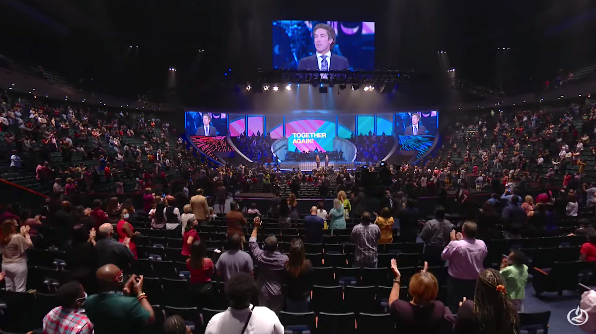 Lakewood returns to in-person worship after 7 months