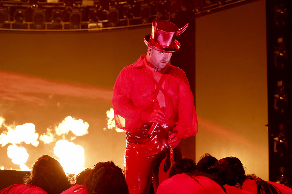 Devilhorned Sam Smith, Kim Petras satanic performance at Grammys