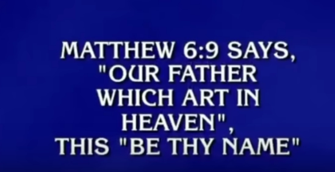 'Jeopardy!' contestants stumped by 'Lord's Prayer' question - Vimarsana News