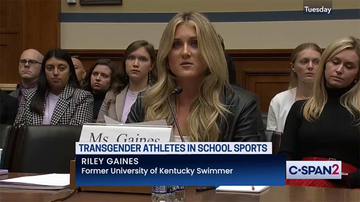 Riley Gaines: Trans athletes competing with women 'not progressive