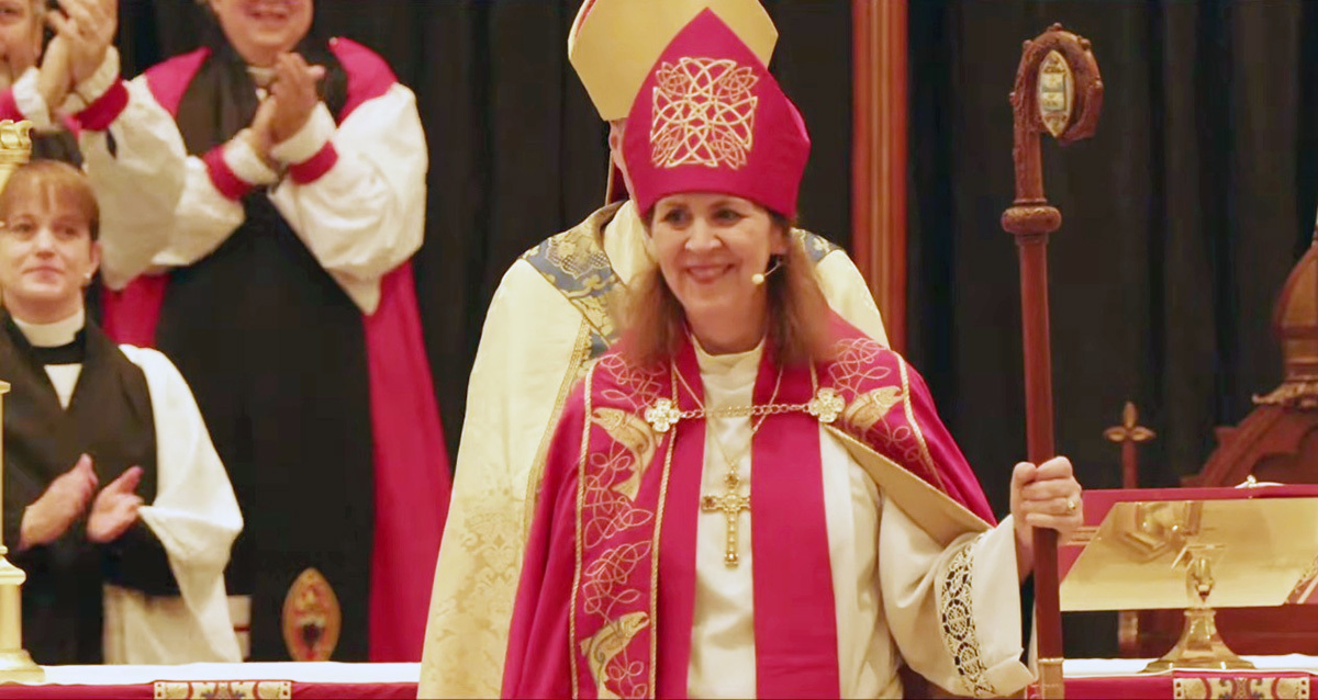 Sarah Fisher installed as first openly lesbian Episcopal bishop in the South