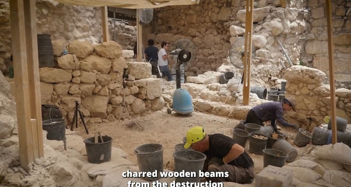 Charred wooden beams from Solomon's Temple unearthed in Jerusalem