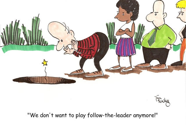 Follow The Leader Cartoon