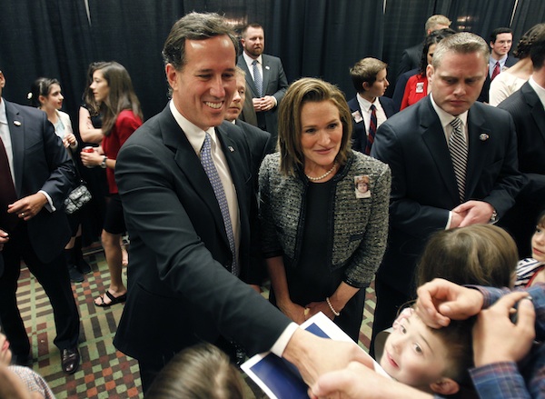 Santorum's Hard Decision: Daughter Bella Improves, but Romney Surges in ...