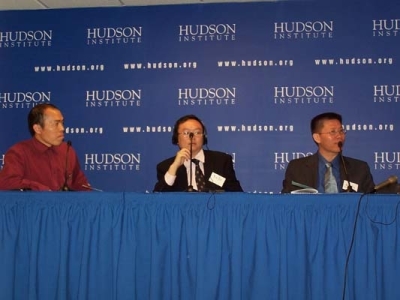 (l-r) Dr. Li Baiguang, Yu Jie, and Rev. Bob Fu at the Freedom in China Summit 2006 on Tuesday, May 2, 2006. (Photo: The Christian Post)