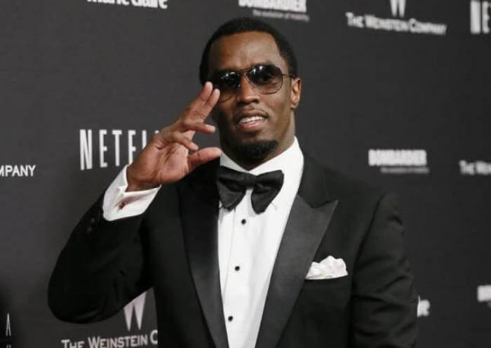 Sean ''Diddy'' Combs arrives at The Weinstein Company & Netflix after party after the 71st annual Golden Globe Awards in Beverly Hills, California, January 12, 2014.
