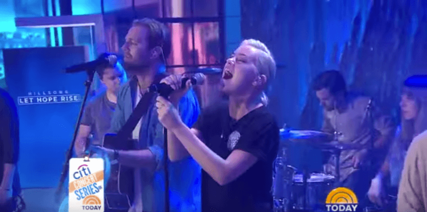 Hillsong UNITED performs their hit song "Oceans" on the Today show in promotion for their upcoming film, "Hillsong-Let Hope Rise."