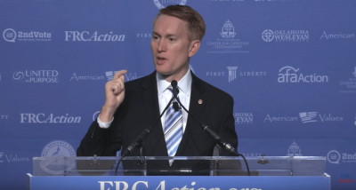 U.S. Senator James Lankford of Oklahoma, giving remarks at the Values Voters Summit on Friday, September 9, 2016 at the Omni Shoreham Hotel in Washington, DC.