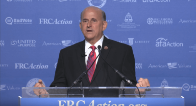 Representative Louie Gohmert of Texas, giving remarks at the Values Voters Summit at the Omni Shoreham Hotel in Washington, DC on Friday, September 9, 2016.