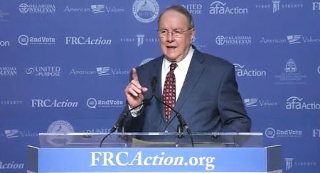 Dr. James Dobson, Founder and Host, “Family Talk” speaks at the Family Research Council's Values Voter Summit in Washington, D.C. on Friday, September 9, 2016.
