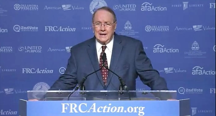 Dr. James Dobson, Founder and Host, 'Family Talk' speaks at the Family Research Council's Values Voter Summit in Washington, D.C. on Friday, September 9, 2016.