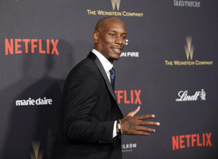 Actor Tyrese Gibson arrives at The Weinstein Company & Netflix Golden Globe After Party in Beverly Hills, California, January 10, 2016.