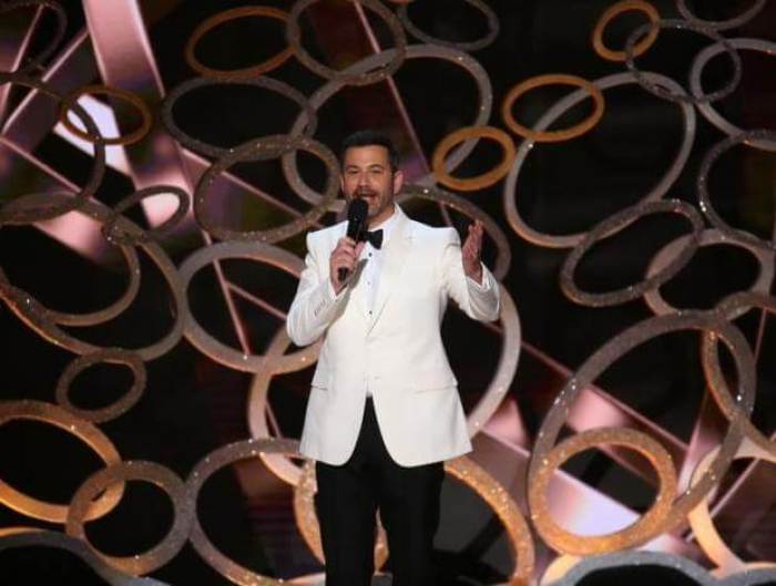 Host Jimmy Kimmel closes the show at the 68th Primetime Emmy Awards in Los Angeles, California, U.S., September 18, 2016.