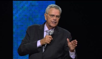 James Robison, the founder and president of LIFE Outreach International, speaks at The Gathering held at Gateway Church in Southlake, Texas, September 21, 2016.