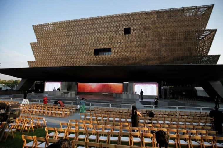 Preparations are made for the dedication of the Smithsonian’s National Museum of African American History and Culture in Washington, U.S., September 24, 2016.