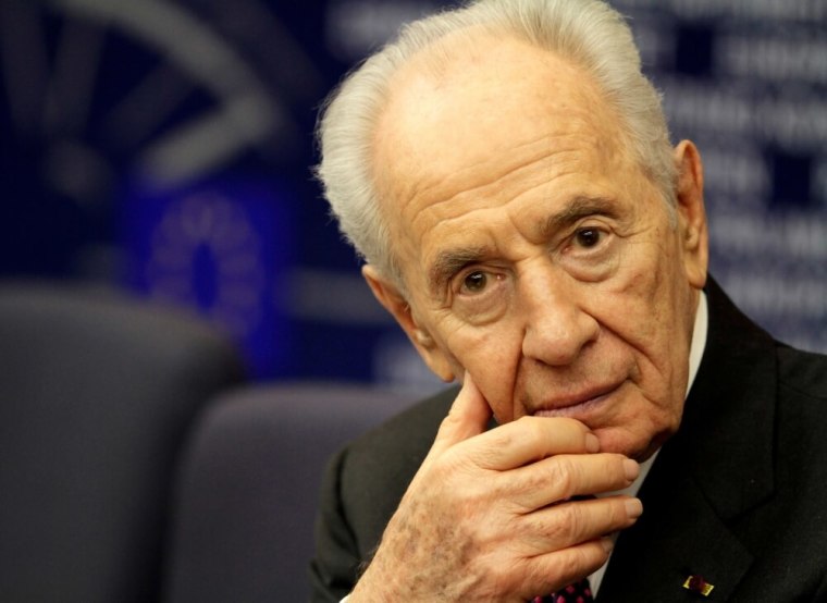 Israel's President Shimon Peres attends a press conference at the European Parliament in Strasbourg, in this March 12, 2013, file photo.