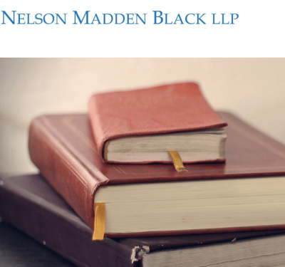 A screen shot of Nelson Madden Black LLP's website.