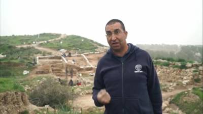 Sa'ar Ganor, an excavation director with the Israel Antiquities Authority, speaking in the September 2016 discovery of an ancient city gate and shrine that King Hezekiah wanted destroyed.