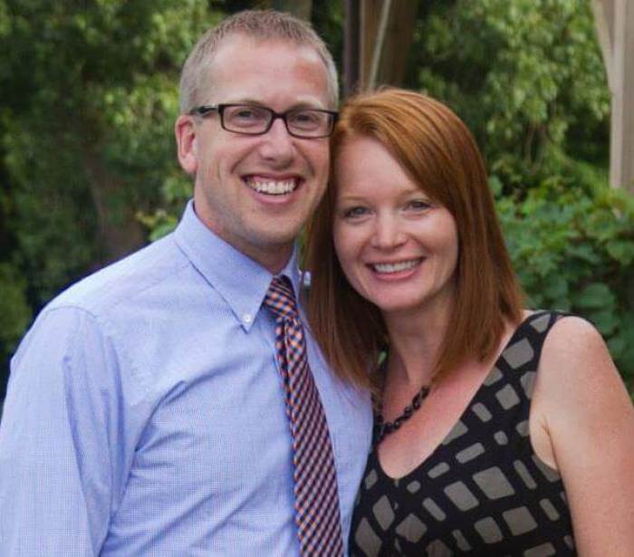 Kevin Witte, 37, and his wife Shari in happier times.