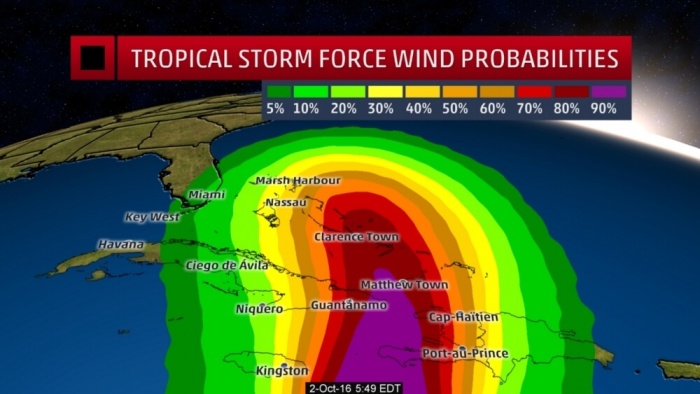 Tropical Storm Force Wind Probabilities