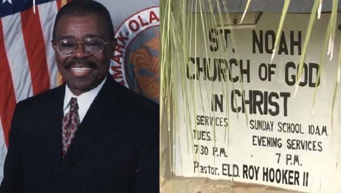 Rev. Frank McNair, 70 (L) of St. Noah Church of God in Christ was alleged shot dead by his wife Anne on Saturday, October 1, 2016.