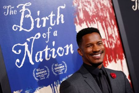 Actor Nate Parker attends the premiere of "The Birth of a Nation" in Hollywood, California, September 21, 2016.