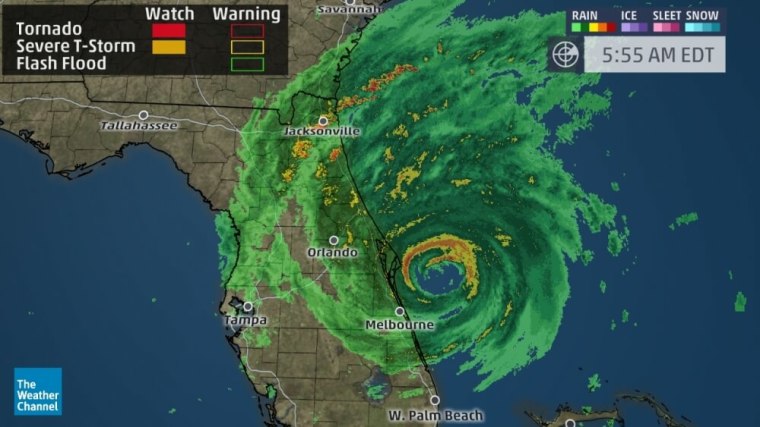 Hurricane Matthew map on October 7, 2016.