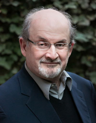 Sir Salman Rushdie, the author behind the controversial 1988 novel The Satanic Verses.