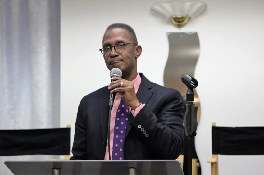 Bishop Claude Alexander, senior pastor, The Park Church, Charlotte, North Carolina speaks at the "National Conversation on Race" conference convened by Movement Day Global Cities at Bethel Gospel Assembly in New York City, New York on Monday October 24, 2016.