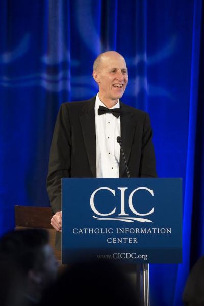 Ethics & Public Policy Center president Ed Whelan speaks at the Catholic Information Center's dinner honoring the late Justice Antonin Scalia in Washington D.C. on Oct. 26, 2015.