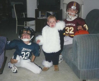 Kathleen Patterson's children on Halloween.