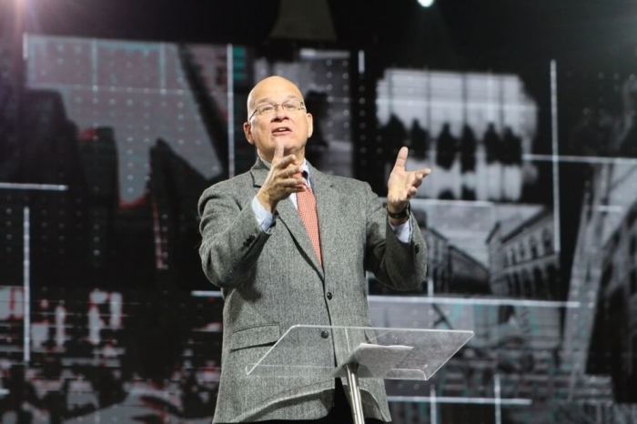 Dr. Timothy Keller, senior pastor at Redeemer Presbyterian Church speaks at Movement Day Global Cities at the Jacob Javits Center in New York City on Thursday October 27, 2016.