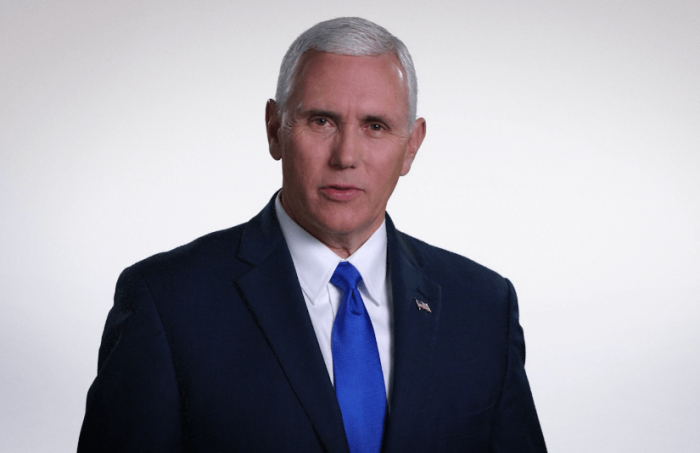 Indiana governor and Republican vice presidential hopeful Mike Pence in a video message given to thousands of churches.