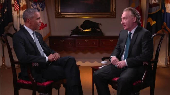 Barack Obama and Bill Maher in an interview published on November 4, 2016.