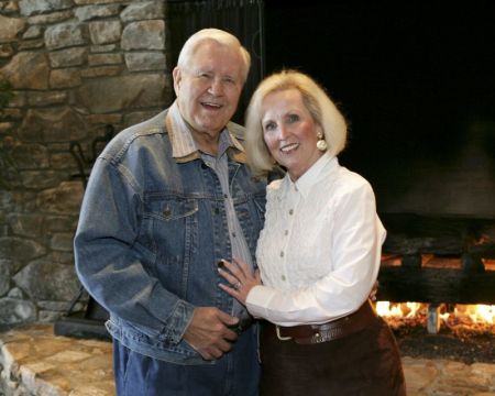 Cliff Barrows and his wife Ann in 2007. In October 2016, Mr. Barrows talked about how he was "totally dependent" on his "precious wife," who took care of him when his eyesight failed and who was by his side until the end.