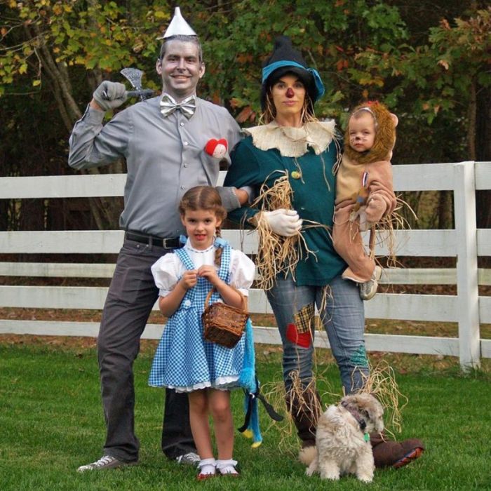 Lance Buckley and his family all dressed up for Halloween 2016.