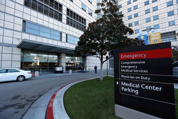 Exterior of view of the Ronald Reagan UCLA Medical Center in Los Angeles where singer Kanye West has reportedly been hospitalized, California, November 22, 2016.