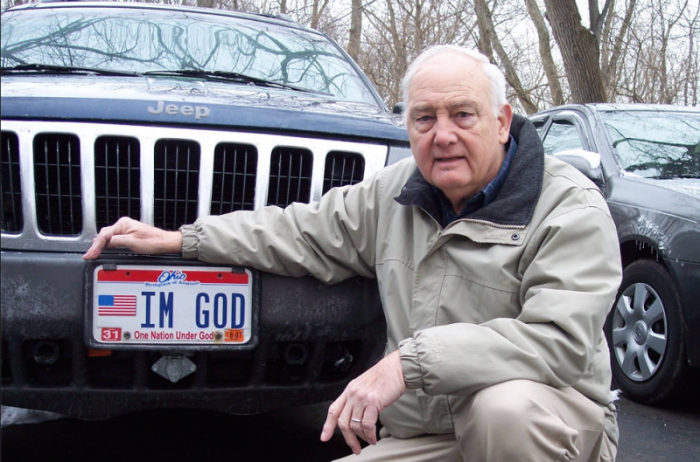 Kenton County, Kentucky resident Ben Hart. In November, with the aid of the American Civil Liberties Union and the Freedom From Religion Foundation, Hart sued Kentucky over rejecting his request for a personalized license plate that read 'IM GOD.'