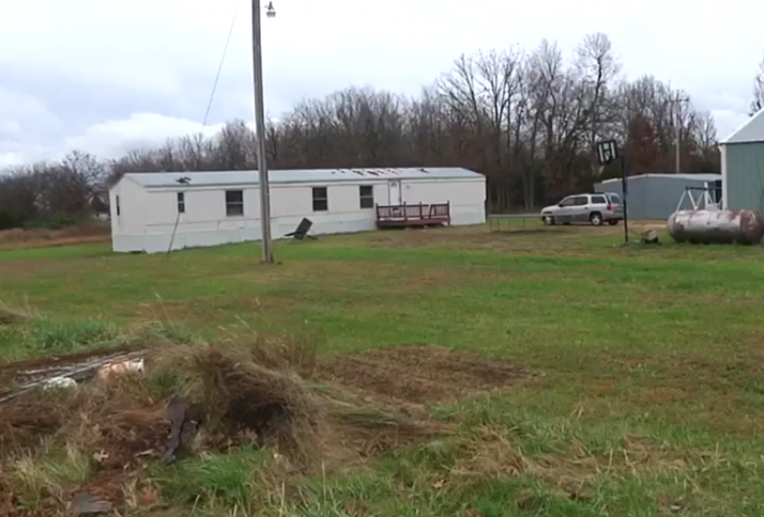 The house in Waynesville, Missouri where a maniacal mother stabbed her two children before killing herself on Sunday November 27, 2016.