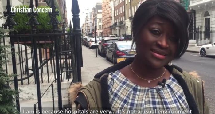 Sister Sarah Kuteh speaking about being sacked by England's NHS in a video posted in December 2016.