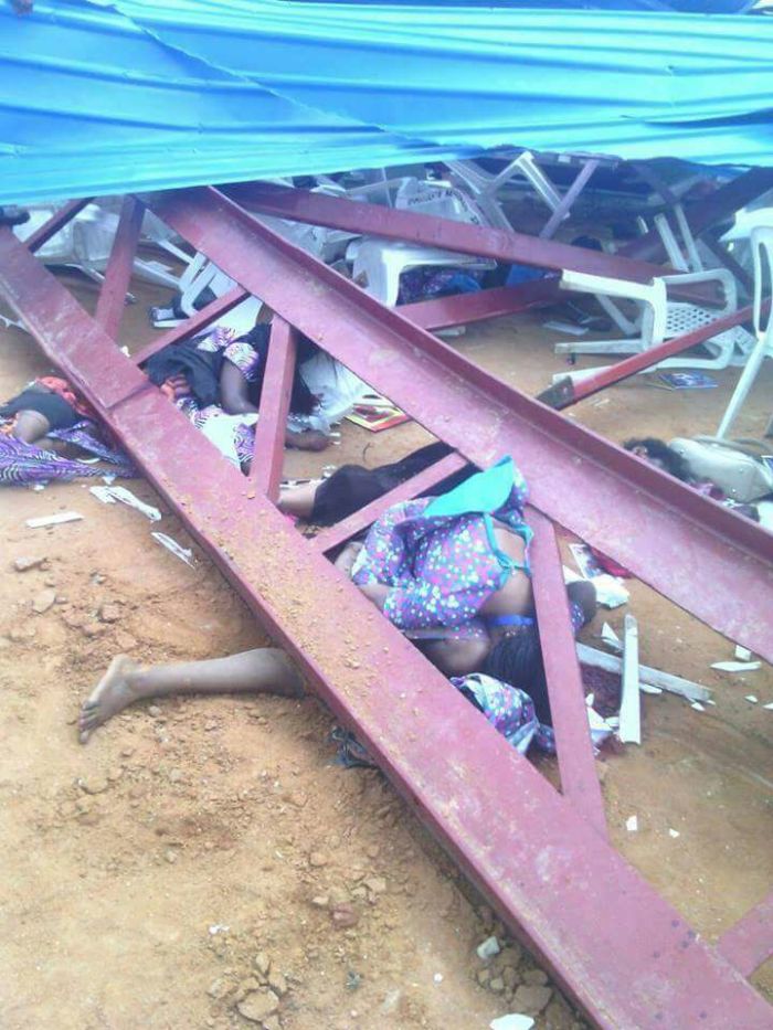 Some of the 160 Christians who died in Nigeria after the Reigners Bible Church International Inc, building in Uyo collapsed on them last Saturday December 10, 2016.