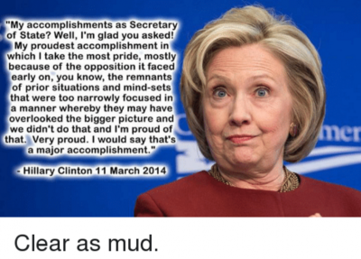 False quote attributed to former New York Senator and Secretary of State Hillary Rodham Clinton.