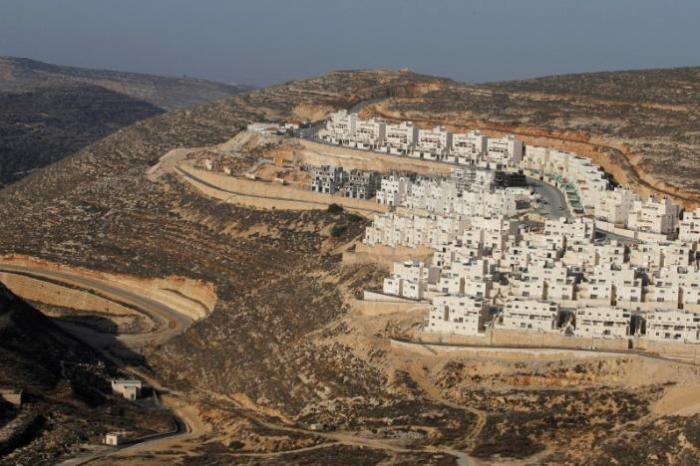 A view shows a construction site in the West Bank Jewish settlement of Givat Zeev, near Jerusalem, December 19, 2011.