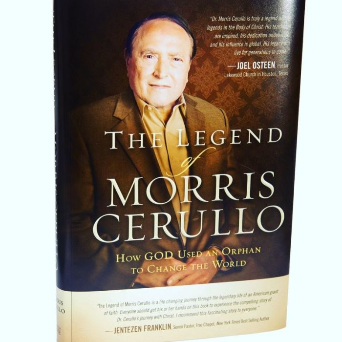 The cover art of international evangelist Dr. Morris Cerullo's latest book, 'The Legend of Morris Cerullo: How God Used an Orphan to Change the World.'
