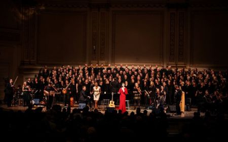 Preeminent modern hymn writers Keith and Kristyn Getty perform at Carnegie Hall, New York City, at their annual "An Irish Christmas-A Celebration of Carols" concert tour, with special guest Grammy and Tony Award winning singer and actress Heather Headley on Tuesday, December 20, 2016.